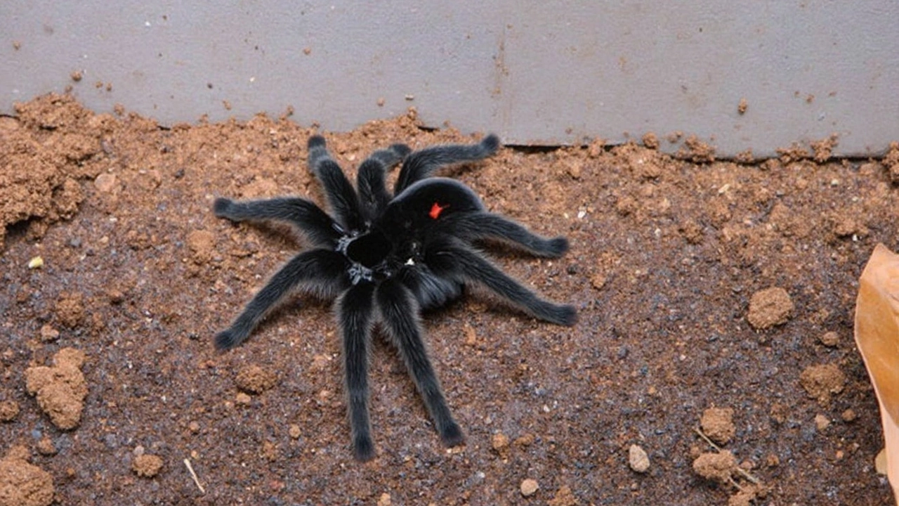 Mexican Red Rump Tarantulas Face Survival Struggles During Mating Season in Florida